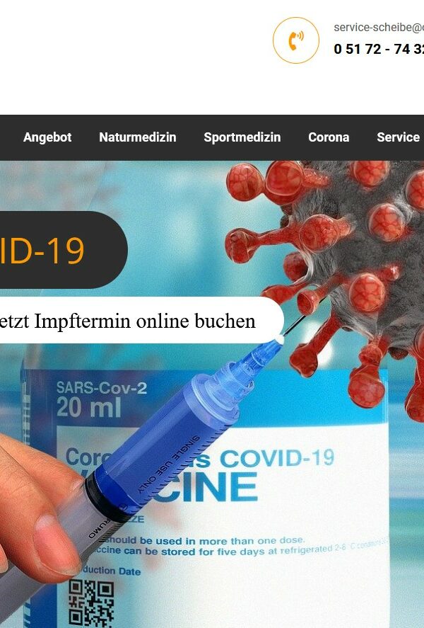 Redesign der Website von Dr. med. Friedrich Scheibe