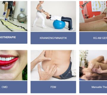 Screenshot der Website der Physiotherapie Praxis Bernhardi in der Hannover Südstadt.